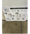 Assorted Sizes Magnetic White Dry Erase Wall Mounted Boards Closeout. 2800 Units